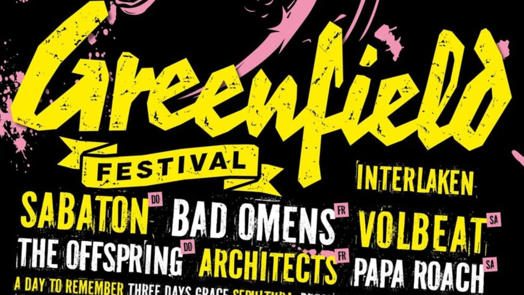 2. Bandpaket fürs Greenfield 2026 bringt Volbeat, Sabaton & Co