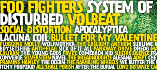 Disturbed und Volbeat ebenfalls Headliner am Greenfield 2011