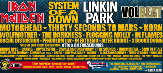 Das Line-Up des Nova Rock 2011