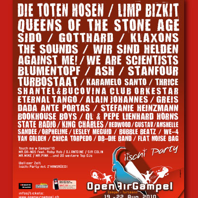 Gewinne 2x2 Festivalpässe für das Open Air Gampel 2010!