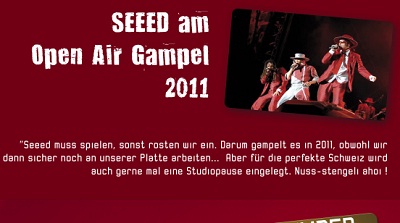Seeed am Open Air Gampel 2011