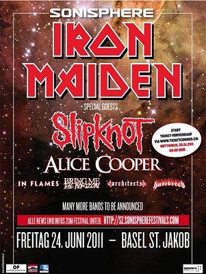 Sonisphere Schweiz 2011 im Joggeli Basel - mit Iron Maiden