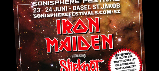 Iron Maiden und Slipknot sind die Headliner des Sonisphere Schweiz 2011