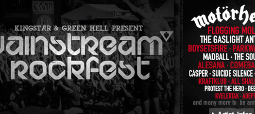 Lemmy und Konsorten kommen - Gratis ans Vainstream Rockfest 2011