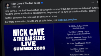 2026er-Festivaltour von Nick Cave & The Bad Seeds geleakt!
