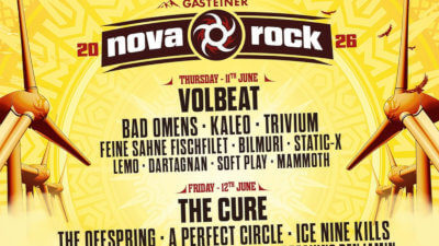 38 neue Acts fürs Nova Rock 2026 – u.a. Iron Maiden, The Cure und Volbeat