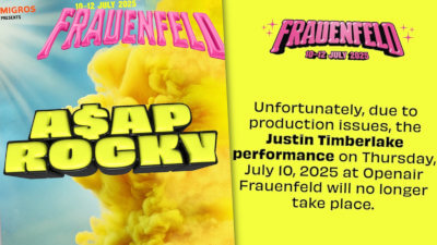 A$AP Rocky statt Justin Timberlake – Open Air Frauenfeld 2025 tauscht Headliner aus